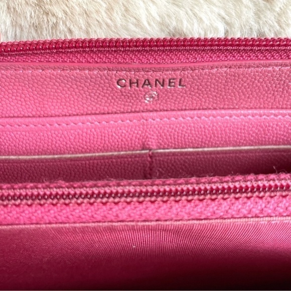 CHANEL Long Wallet Pink CC Mark/Coco Button (Made in Italy🇮🇹) - Picture 9 of 11